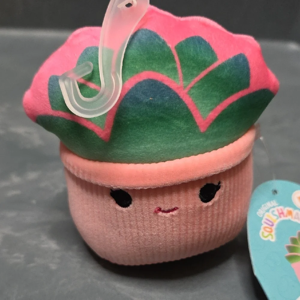Squishmallows Pink and Green Cactus Plush